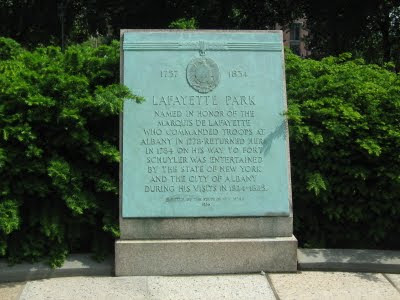 Albay, NY just across Washington Ave and adjacent To Academy Park Albany NY