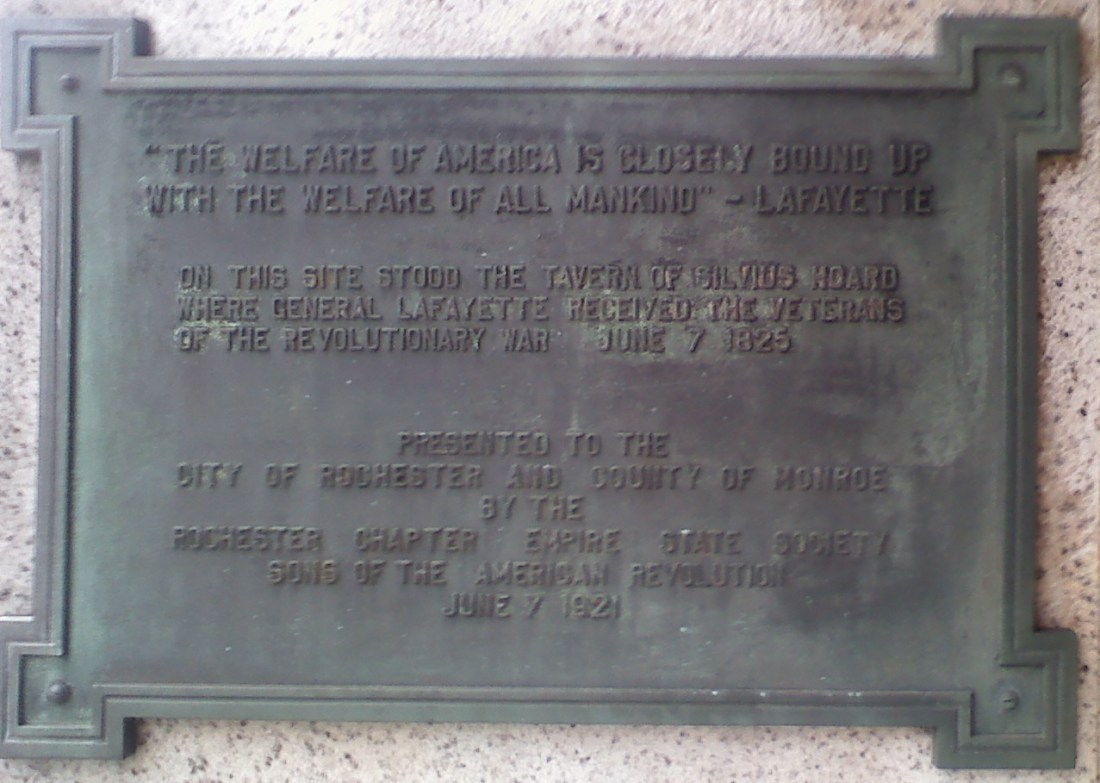 Lafayette Plaque Rochester NY
